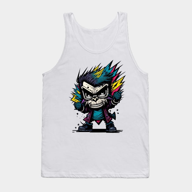 Graffiti Punk Monkey Tee! Tank Top by SocietyTwentyThree